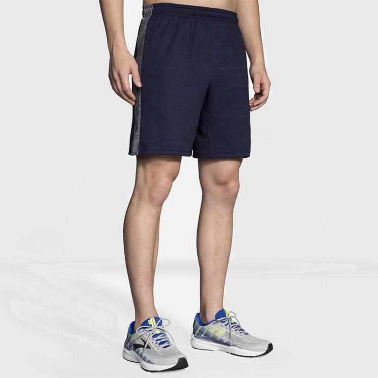 Brooks Rep 8 Hardloopshorts voor Heren Blauw (SJYZU-9764)